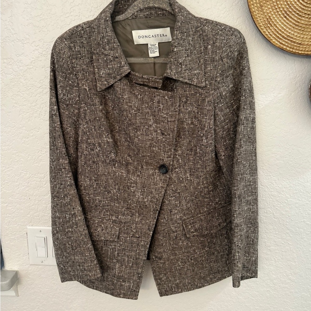 Doncaster‎ brown tweed jacket size 10